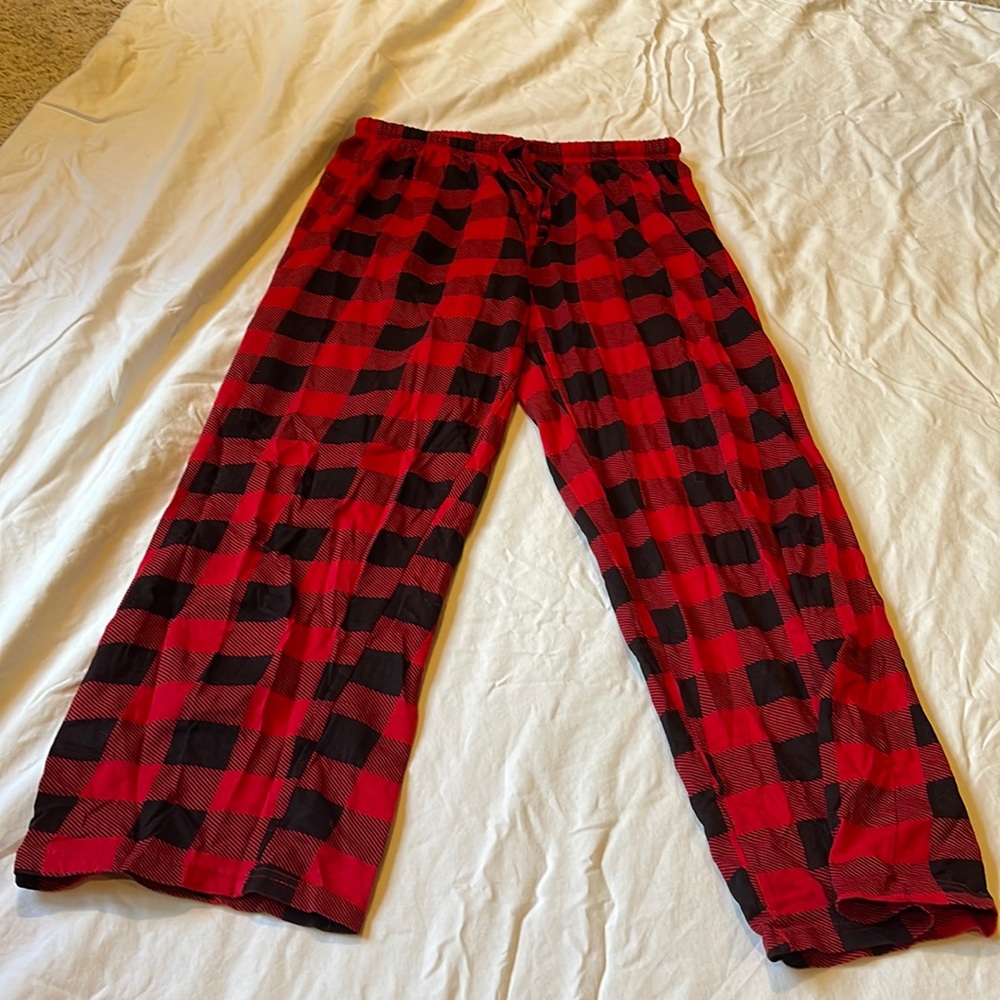 Flannel print sleepwear pants